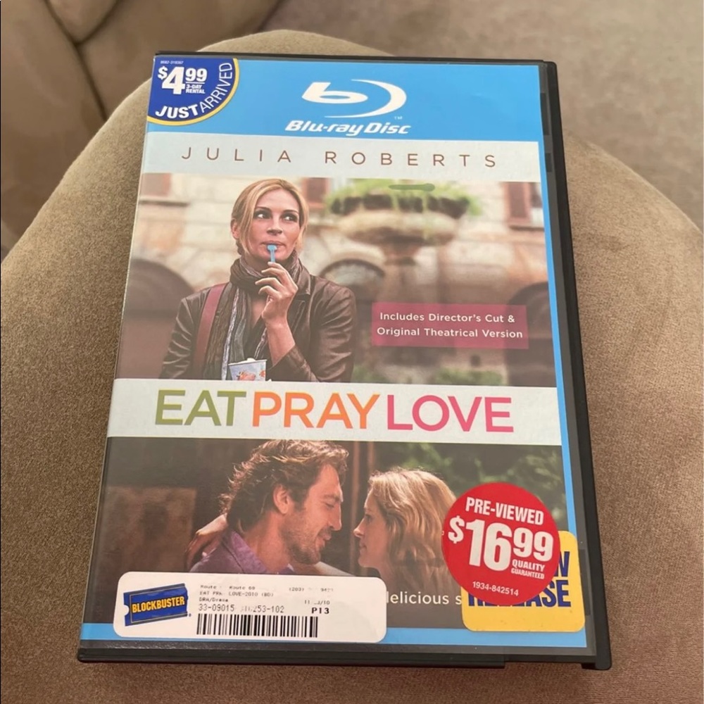 Eat Pray Love Bluray